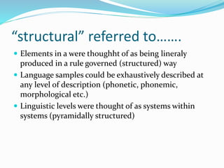 English Language Structure Methods Approaches & Methods in Language Teaching | PPTX