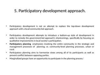 Approaches of Development planning .pptx