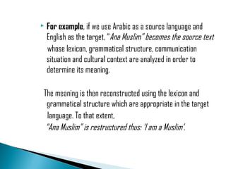 Approaches of translation | PPT