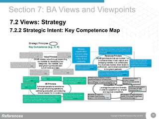 38Copyright © Real IRM Solutions (Pty) Ltd 2016
7.2 Views: Strategy
7.2.2 Strategic Intent: Key Competence Map
Section 7: BA Views and Viewpoints
References
 
