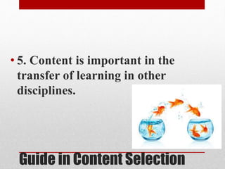 Selecting Content Approaches to curriculum | PPTX