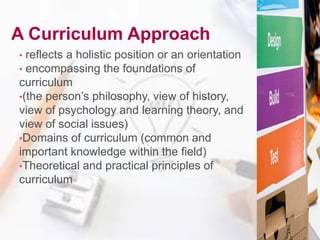 Approaches to Curriculum Design | PPTX