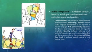 Approaches to language teaching | PPTX