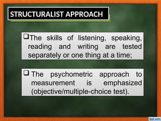 Structuralist Approach Module approachestolanguagetesting-150517114643-lva1-app6892.pptx
