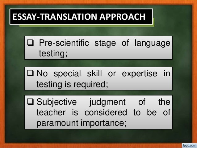 essay about translation