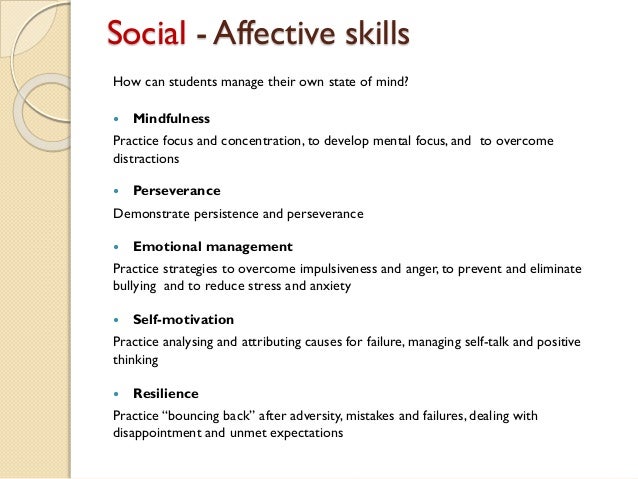 affective skills