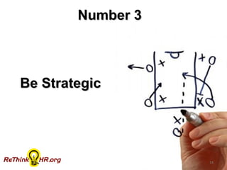 Be StrategicBe Strategic
Number 3Number 3
14
 