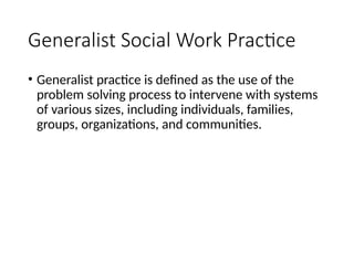 Approaches to Social Work for phd coursework | PPTX
