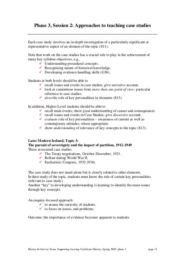 Teaching Case Study