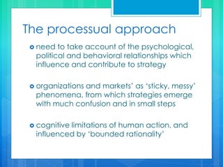processual approach to strategy