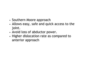 Moore Approach Surgical Approach to Hip and Acetabulum | PPTX