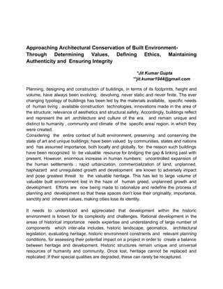 Approaching Architectural Conservation of Built Environment.docx