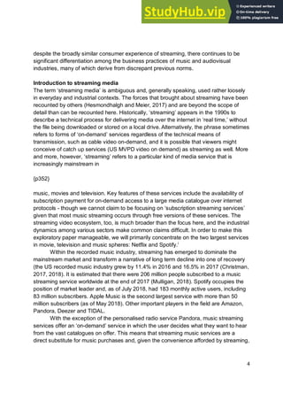 Approaching Media Industries Comparatively A Case Study Of Streaming | PDF