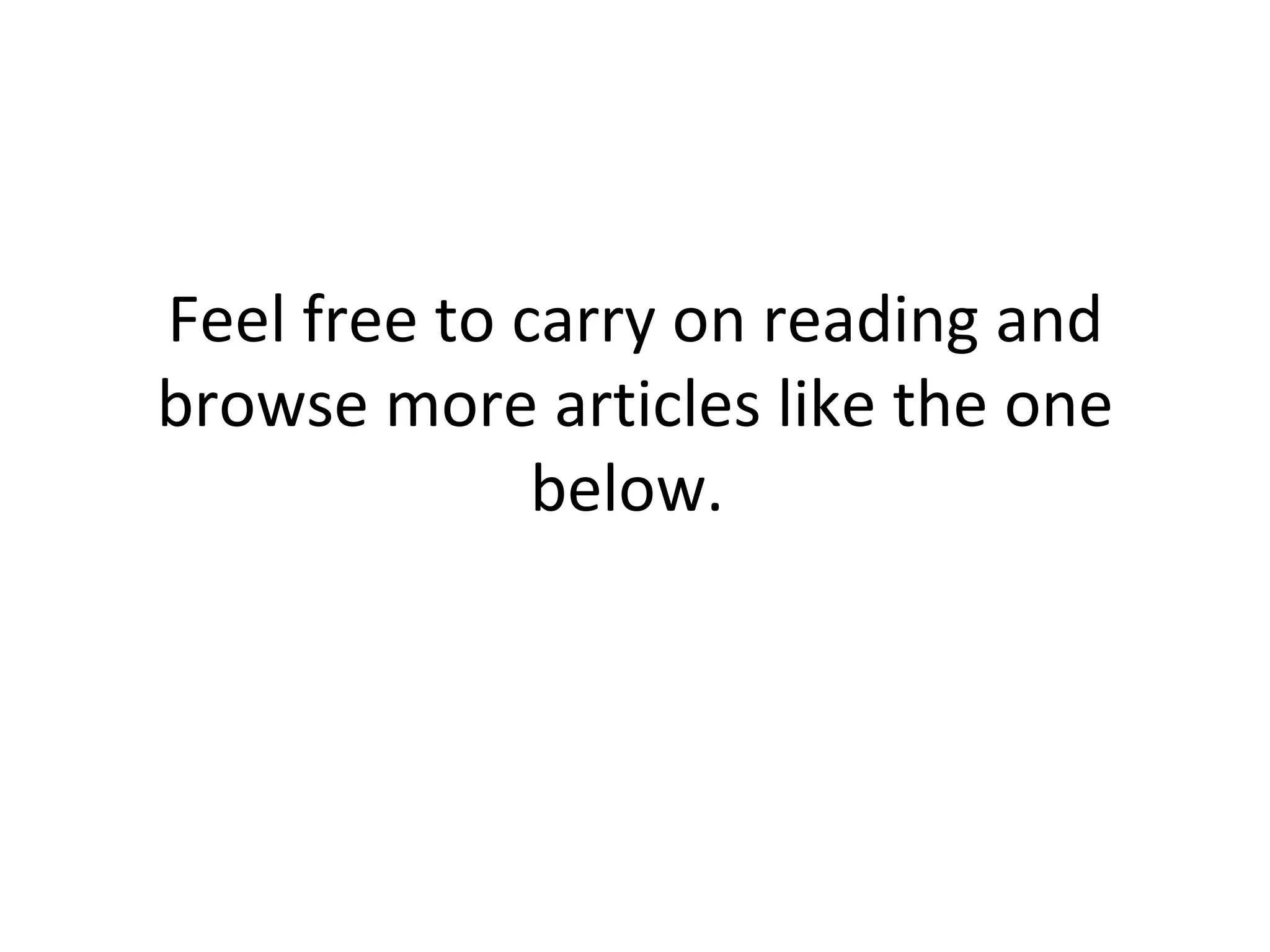 Feel free to carry on reading and browse more articles like the one below.  