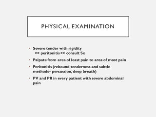 Approach to abdominal pain | PDF