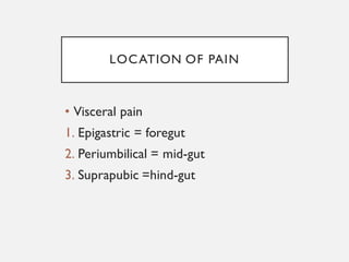 Approach to abdominal pain