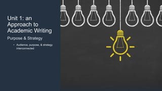 Approach to academic writing and summary writing | PPTX