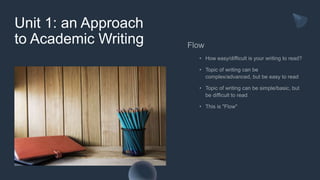 Approach to academic writing and summary writing | PPTX
