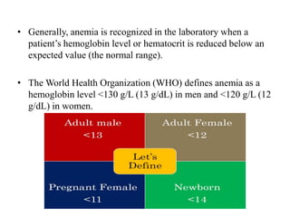 approach to anemia | PPTX