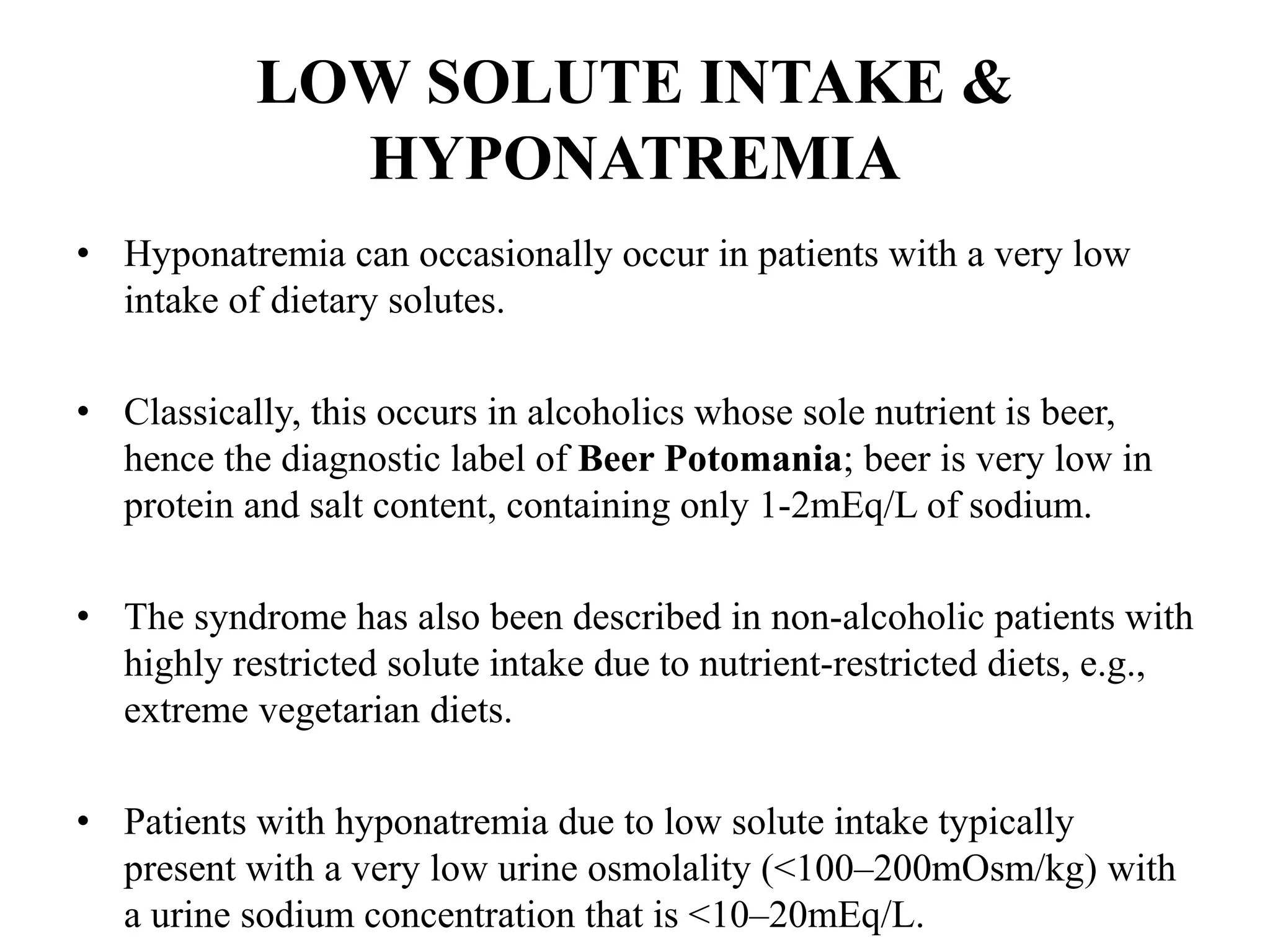 Poor Po Intake hyponatremia hypernatremia | PPTX