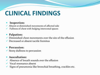 Approach to a case of pleural effusion | PPTX