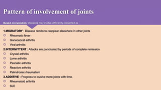 Approach and managment of monoarthritis and polyarthritis | PPTX