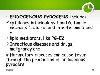 Endogenous Pyrogens APPROACH TO A CHILD WITH FEVER.pptx