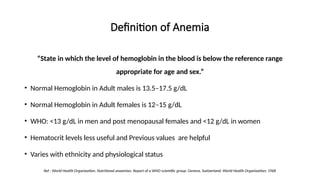 Approach to anemia based on Harrison's book | PPTX
