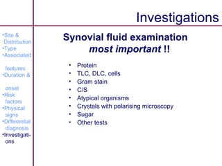 Approach To A Patient With Polyarthritis | PPT