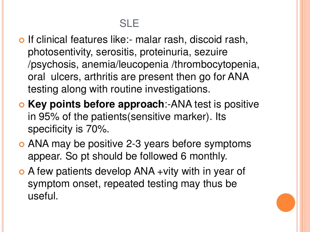 Approach to a patient with positive ana levels (2)