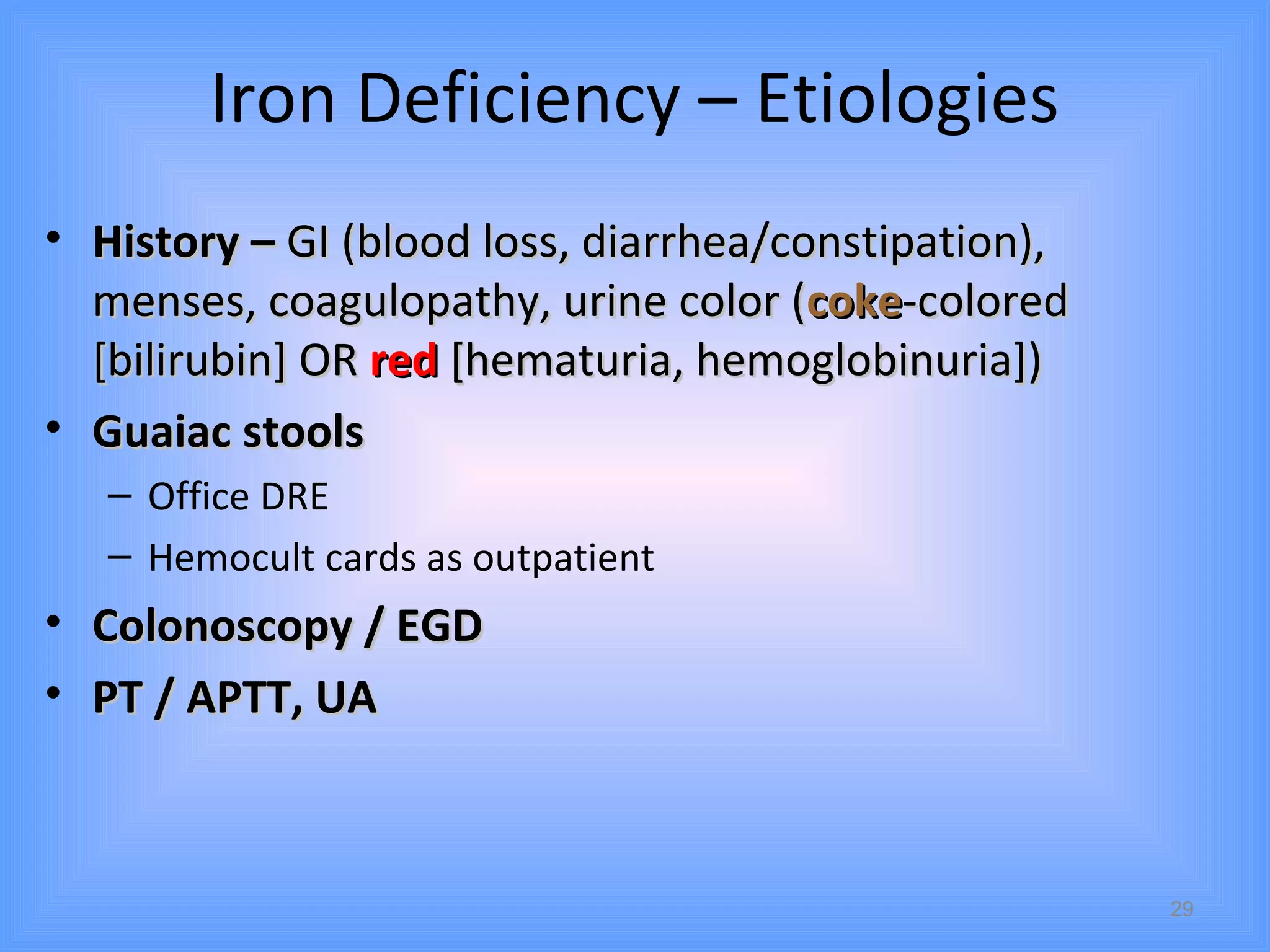 Approach to a pationt with pallor | PPT