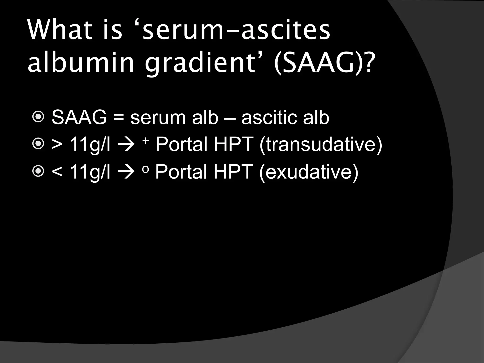 Approach to ascites | KEY