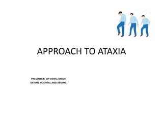 APPROACH TO ATAXIA
PRESENTER:- Dr VISHAL SINGH
DR RML HOSPITAL AND ABVIMS
 