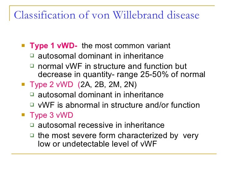 What is Von Willebrand disease?