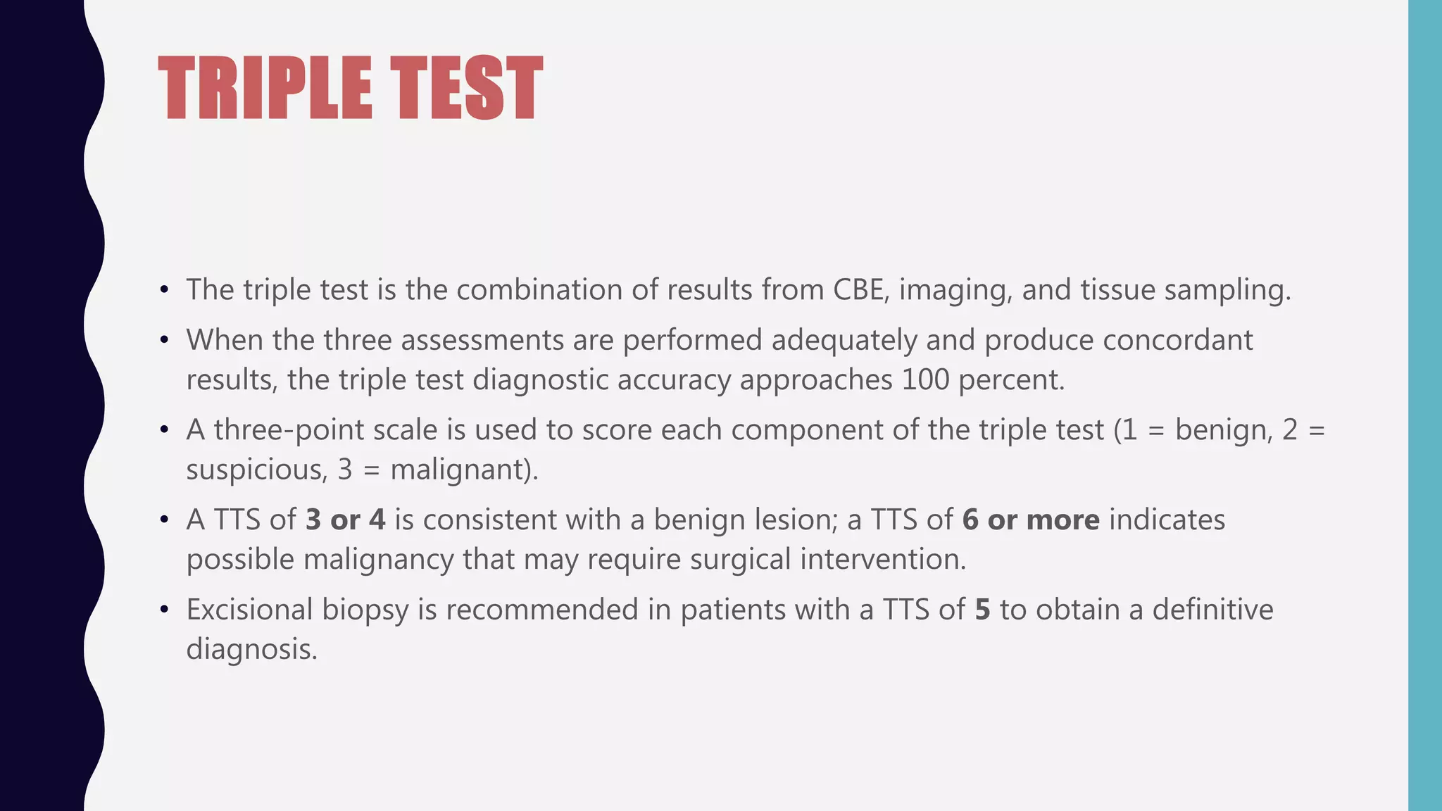 Approach to breast lump pain, nipple discharge | PPTX