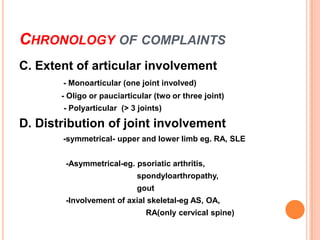 Approach to case of arthritis | PPTX