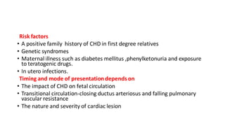 Approach to congenital heart disease and evaluation | PDF