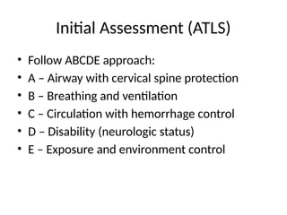 chest trauma and management presentation | PPTX