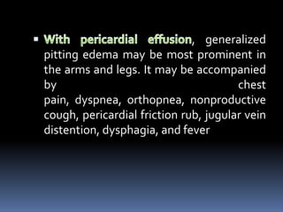 Approach to child with generalized body swelling | PPTX