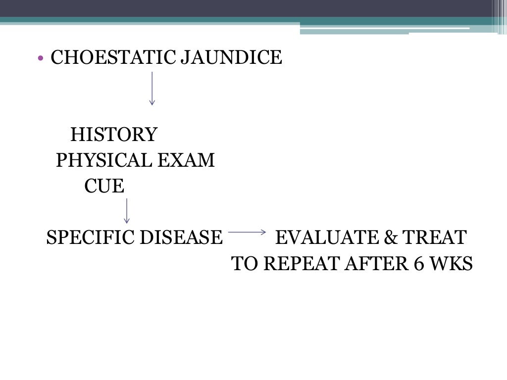 Approach to cholestasis