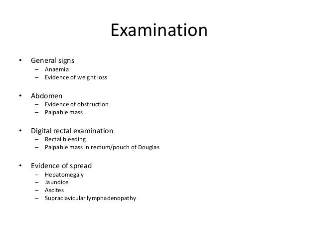 Approach to colorectal cancer