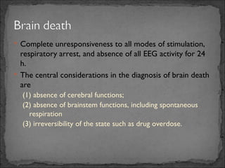 Approach to Coma Management causes symptoms ppt | PPT