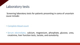 Approach to coma | PPTX