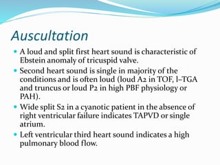 Approach to cyanotic congenital heart diseases | PPTX