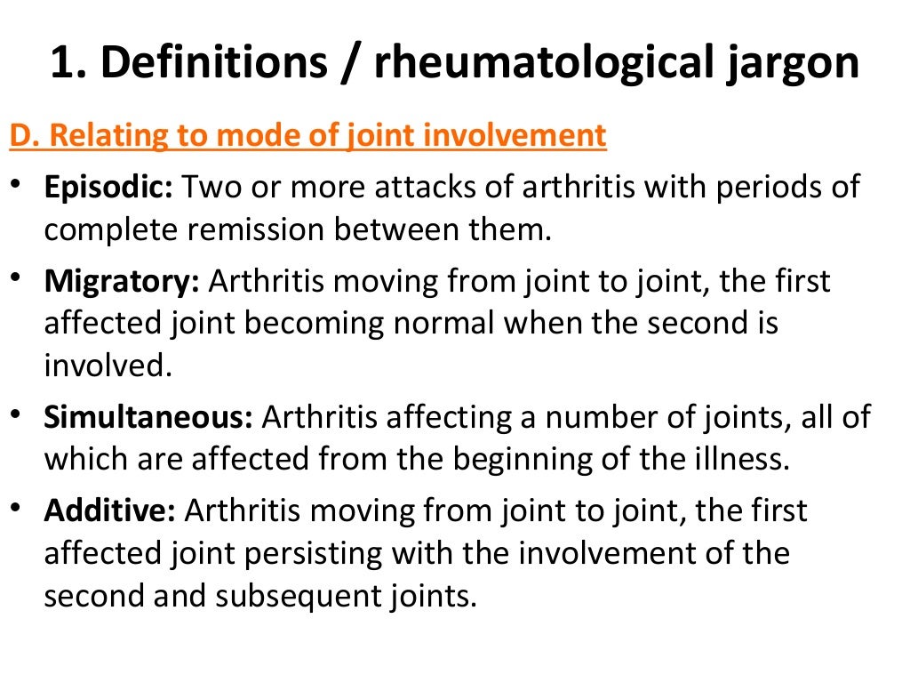 Approach to diagnosis of arthritis