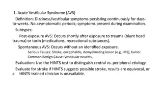Comprehensive Approach to Diagnosing and Managing Dizziness in Patients ...