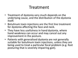 Daisonic Inj Approach to dystonia | PPTX