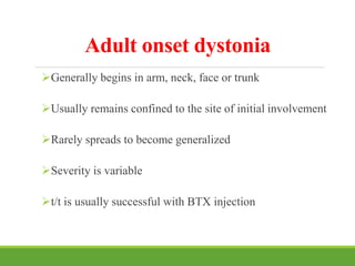 Daisonic Inj Approach to dystonia | PPTX