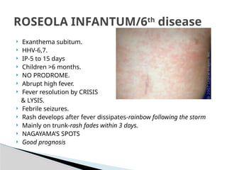 Approach to fever with rash in a child pptx | PPTX