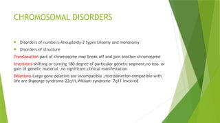Translocated Incompatibility Comprehensive Approach to Genetic Disorders: Inheritance, Mutations ...